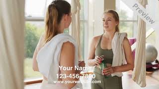 Yoga Studio Promotional Video Example  Great for Social Media [upl. by Gibbie]