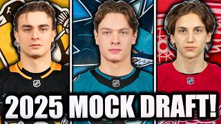 2025 NHL MOCK DRAFT SIMULATION 10 Top 16 Prospect Predictions [upl. by Mendel905]