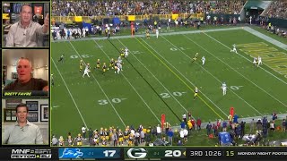 Peyton Manning cant believe this throw from Aaron Rodgers [upl. by Wunder]