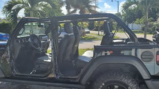 how to remove doors on 2022 jeep wrangler jl [upl. by Lydie]