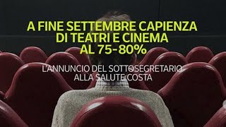 A fine settembre capienza di teatri e cinema al 7580 [upl. by Ravo822]