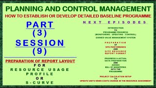 PCM P03 S09  HOW TO PREPARE REPORT LAYOUT FOR RESOURCE USAGE PROFILE OR SCURVE IN PRIMAVERA P6 [upl. by Hance]