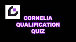 CrowdGen Cornelia Qualification Quiz Answer Keys [upl. by Sremlahc800]