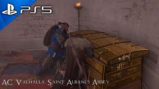 Assassins Creed Valhalla Saint Albanes Abbey Gameplay PS5 4K HDR [upl. by Mayman]