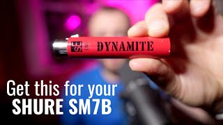 SHURE SM7B  sE Electronics DM1 Dynamite Preamp [upl. by Halford]