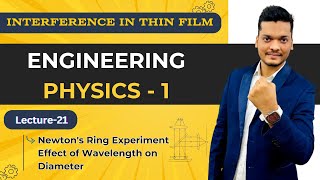 Newtons Ring Experiment  Effect of Wavelength on Diameter Engineering Physics1 [upl. by Eceirehs]