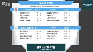 Banstead CC 1st XI v East Molesey CC 1st XI [upl. by Kemppe]