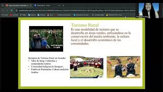 tipos de turismo sostenible [upl. by Willard]