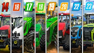 Fs14 Vs Fs16 Vs Fs17 Vs Fs18 Vs Fs19 Vs Fs20 Vs Fs 22 Vs Fs 23 Compare Gameplay  Timelapse [upl. by Ylecara]