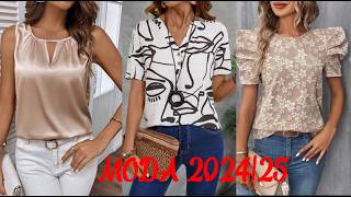 BLUSAS DE MODA PARA MUJERS 2025safeeranaz [upl. by Assina]