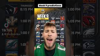 Vegas leaked the script week 9 football predictions 😳 [upl. by Shippee]