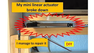 My mini linear actuator broke down but i manage to repair itSTEM education examples [upl. by Oelgnaed]