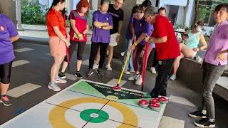 FloorCurling  Grandparents’ Day Celebration by Punggol West CC Senior Citizens’ EC [upl. by Greenwell]