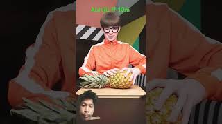 Pineapple melon combination challenge pineaple pineapple funny melon mukbang [upl. by Leonhard925]