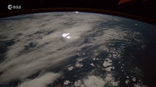 Stunning timelapse captures fireball huge lightning storm from space [upl. by Odoric]