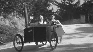 Mochet Velocar in Action  Bermuda 1937  Novelty Tourist Rental in St Georges [upl. by Brodie]