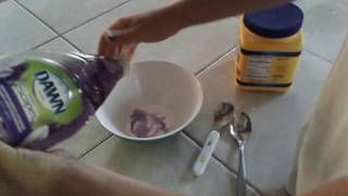 How to make slime with only corn starch and Dawn dish wash soap [upl. by Yhcir577]