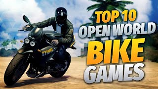 Top 10 Open World Games For Riding Bikes  Open World Bike Games 2022 [upl. by Geraint]