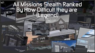 Entry Point  All Stealth Missions Ranked By How Difficult they are Legend [upl. by Moon1]