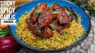 FULL RECIPE STICKY SPICY GARLIC CHICKEN [upl. by Wainwright]