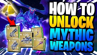 HOW TO UNLOCK MYTHIC WEAPONS IN SAVE THE WORLD BEST METHOD [upl. by Ynnub]