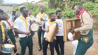 Golden Eagles Drum Corps visit to Kwahu Twenedurase [upl. by Ladnor]