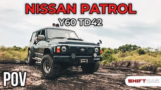 Nissan Patrol Y60 TURBOCHARGED TD42 POV Drive 4K [upl. by Caterina]