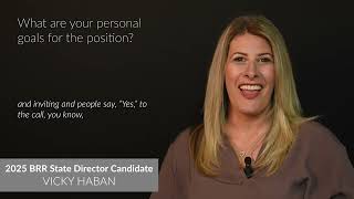 2025 Director Candidate Interview STATE  Vicky Haban [upl. by Nesmat]