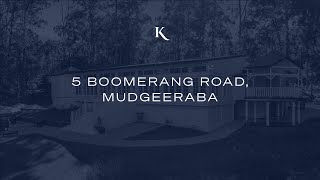 5 Boomerang Road Mudgeeraba  Gold Coast Real Estate  Kollosche [upl. by Orth865]