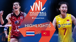 🇹🇭 THA vs 🇨🇳 CHN  Highlights Week 1  Womens VNL 2022 [upl. by Lenox]