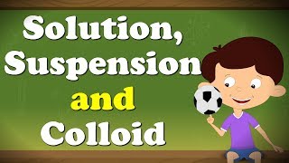 Solution Suspension and Colloid  aumsum kids science education children [upl. by Chill545]