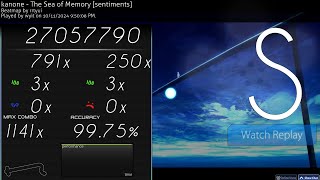 osu the sea of memory FC 9975 15 [upl. by Bowyer]