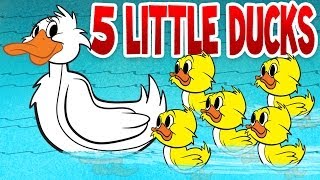 Five Little Ducks  Spring Songs for Children with Lyrics  Kids Songs by The Learning Station [upl. by Anderer]