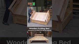 Wooden Folding Bed For Small Room  Giường Gỗ Gấp Cho Phòng Nhỏ  Do Go 24H foldingbed [upl. by Demeter627]