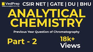 Analytical Chemistry  Chromatography Questions  CSIR NET  GATE  DU  BHU  JAM  Chem Academy [upl. by Ofelia]