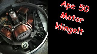 Ape 50 Motor klingelt  mögliche Ursache [upl. by Eillam]