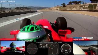 Ferrari Racing Days Laguna Seca  F1 Clienti Guest Driver Guy Cosmo  Session 1  Fast Lap [upl. by Kenwrick]