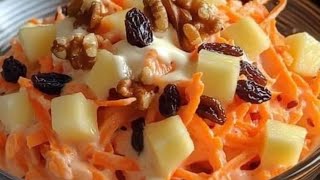 Esta es la mejor ensalada de zanahoria y frutas navideña No puede faltar en tu mesa [upl. by Idette]