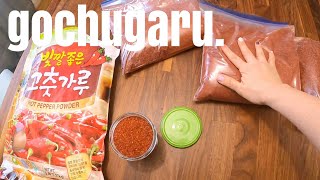 GOCHUGARU aka Korean Red Chili Pepper Powder  Korean Ingredient FAQ  OPPACOOKSHERE 고춧가루 [upl. by Yelmene]