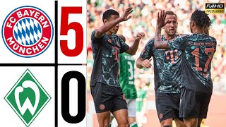 Bayern München  Werder Bremen 50 Highlights  bundesliga  Michael Olise Goal Harry Kane Musiala [upl. by James551]