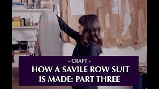 How a Savile Row suit is made Part three the sleeve [upl. by Eseneg]