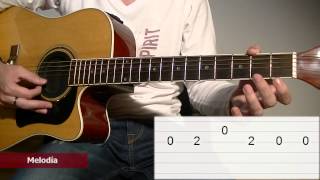 How to play Ode to Joy LVBeethoven Acoustic Guitar Tab Lesson TCDG [upl. by Crutcher]