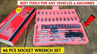 Socket Wrench Set Best Brand  Best Multipurpose Socket Wrench Set  46 PCS Socket Wrench Set [upl. by Nwhas]