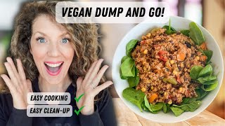 Vegan Dump and Go Recipes Easy Plant Based Cooking amp Clean Up [upl. by Yezdnil]