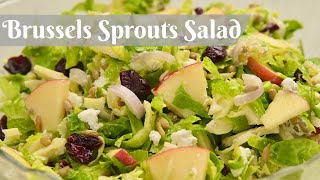 BRUSSELS SPROUTS SALAD Easy Delicious amp Healthy Side Dish [upl. by Oderfliw]