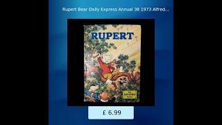 Rupert Bear Daily Express Annual 38 1973 Alfred Bestall Vintage Clipped [upl. by Celinda]