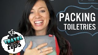 TRAVEL TIPS How to Pack Your Toiletries [upl. by Nesila351]