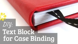 DIY Text Block  Case Bookbinding Tutorial  Sea Lemon [upl. by Edualc]