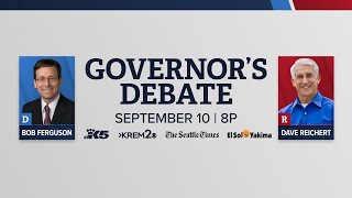 Watch Live Washington gubernatorial debate with Bob Ferguson and Dave Reichert [upl. by Nivar]