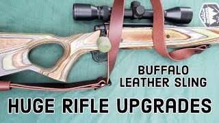 Upgrade Your Rifle with Handmade Buffalo Leather Sling from Detroit Leather Shop Savage Axis Build [upl. by Brenan988]